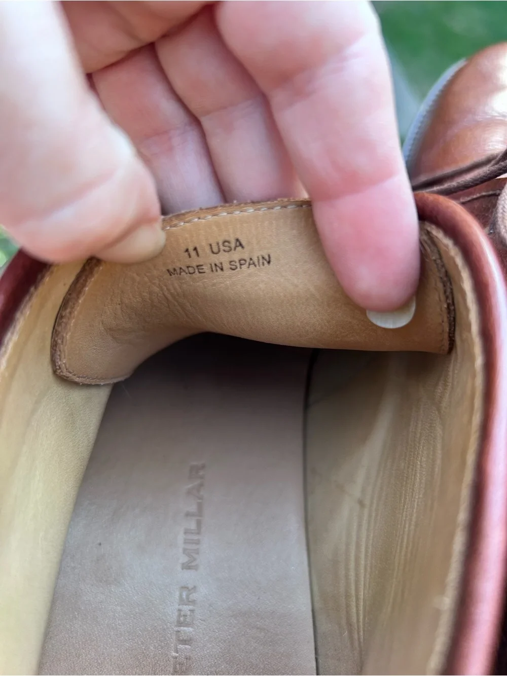 Peter Millar brown leather chukka boots size 11